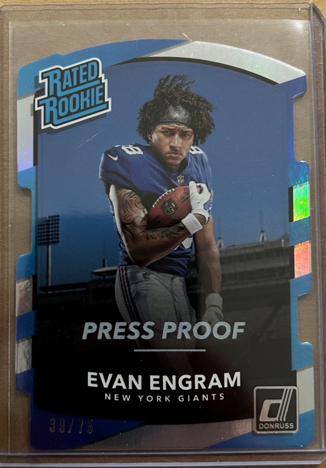 2017 Panini Donruss Press Proof Silver Die Cuts EVAN ENGRAM (#39/75)