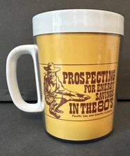 1980s PG&E mug Prospecting for Energy Savings miner promo Pacific Gas Electric