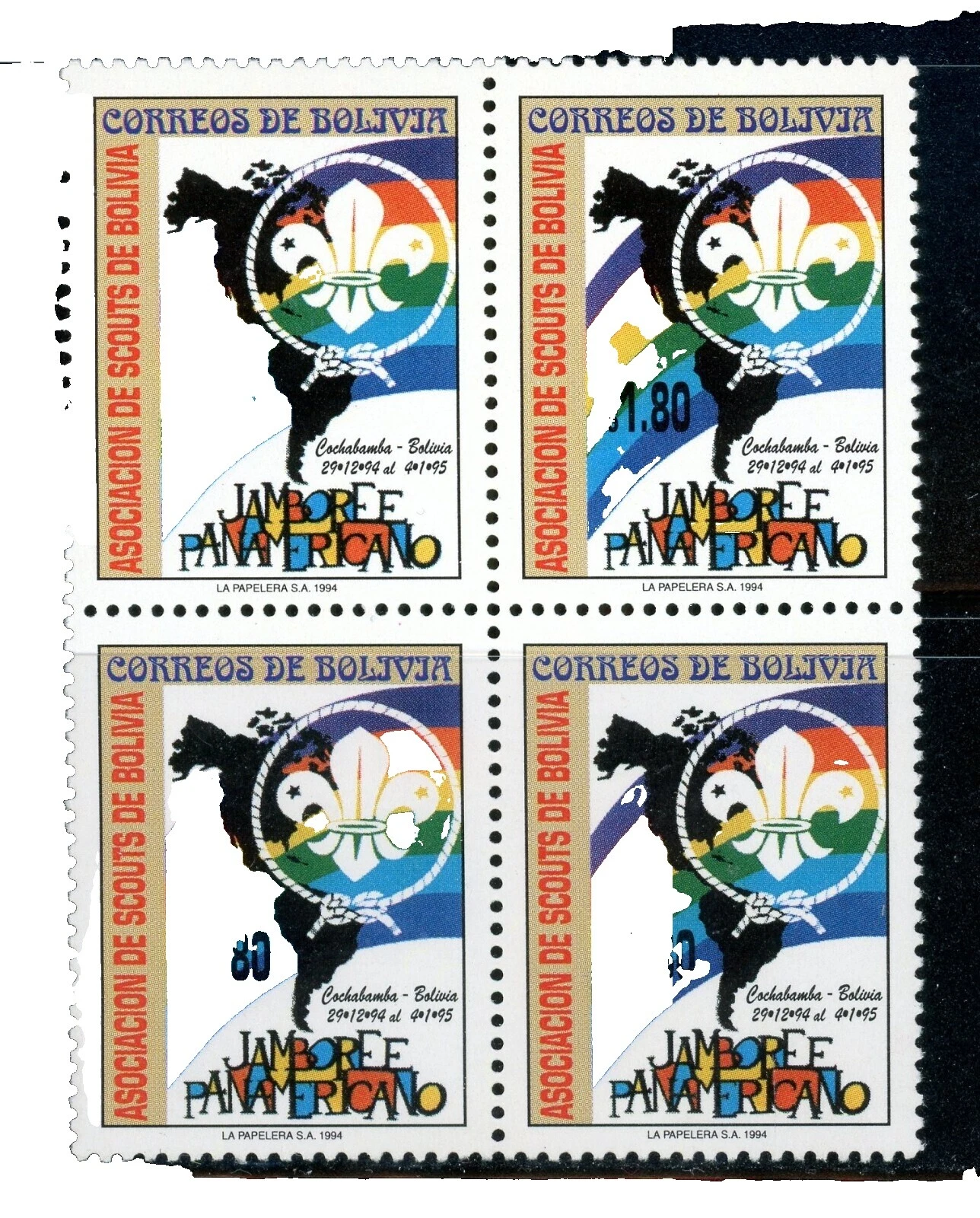 Boy Scouts sellos de Bolivia