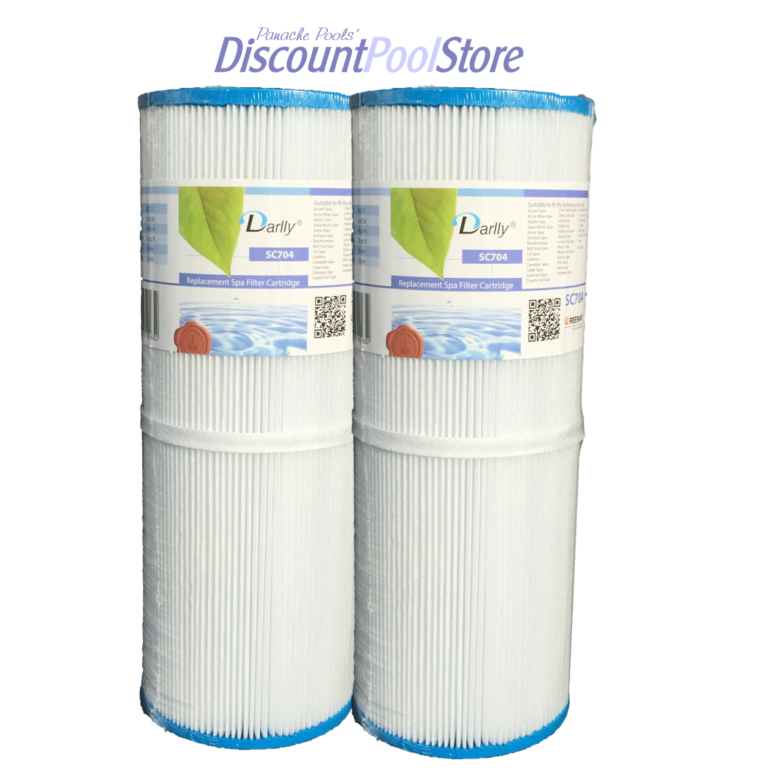 2 x Filters C-4326 PRB25IN SC704 Spa Hot Tub Filter Spas Beachcomber Artesian