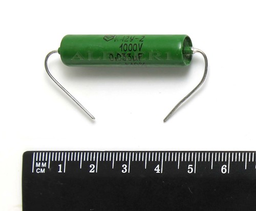 K42Y-2 PIO Kondensatoren Papier in Öl Audio Variationen 0,01uF - 0,22uf 1000 V UdSSR - Bild 3 von 6
