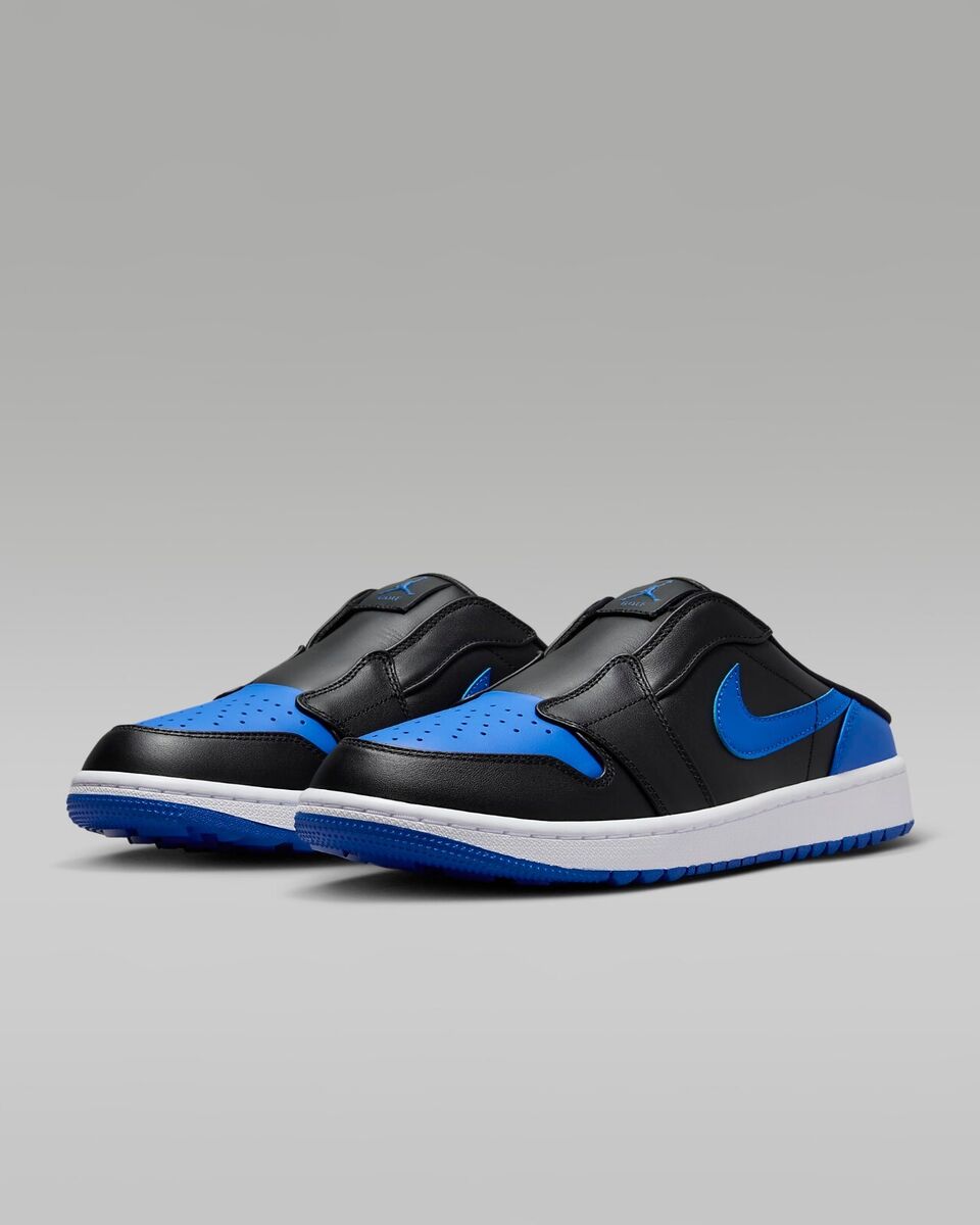 Nike Golf Air Air Jordan Mule Unisex Golf Shoes Black Royal