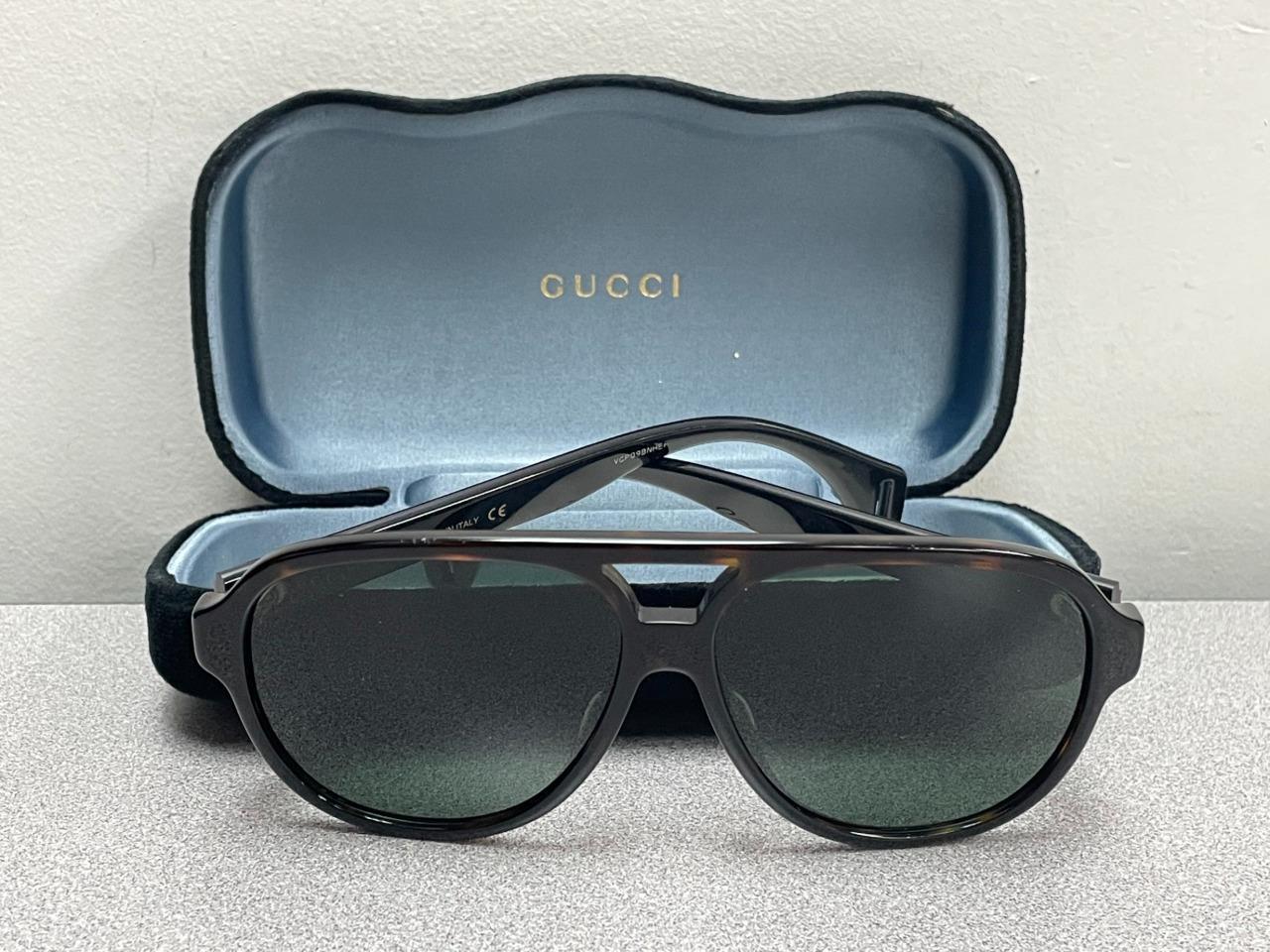 Gucci Aviator Men's Sunglasses Polarized GG0463S 581… Gem