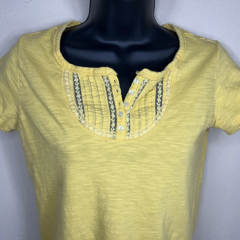 CAMISETA NIÑA 16 MUDD MARCA ALGODÓN AMARILLO MANGA CORTA REUNIDA Foto 3 de 4