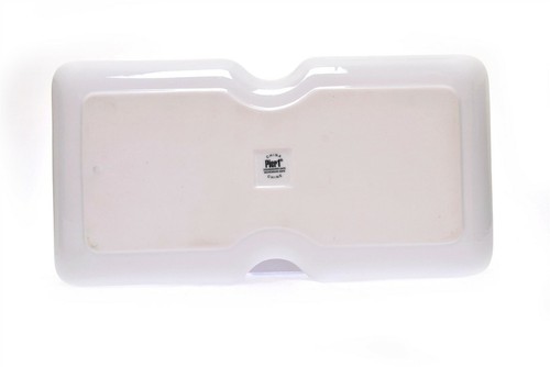 Pier 1 White Plate Platter with Indent 14.5" - Picture 2 of 2