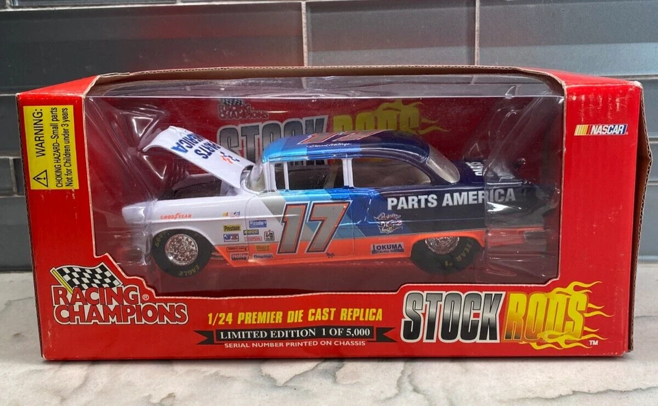 1997 Darrell Waltrip #17 Parti America 58 BelAir Racing Champions 1:24 Stock Rod - Immagine 2 di 3