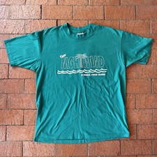 Vintage Hanes 50/50 XL Made In USA Single Stitch Yacht Night Wind St Thomas Tee