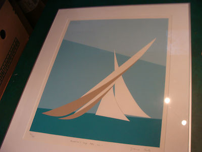 Franco Costa SIGNED America's Cup 1980 #1, beautiful framed