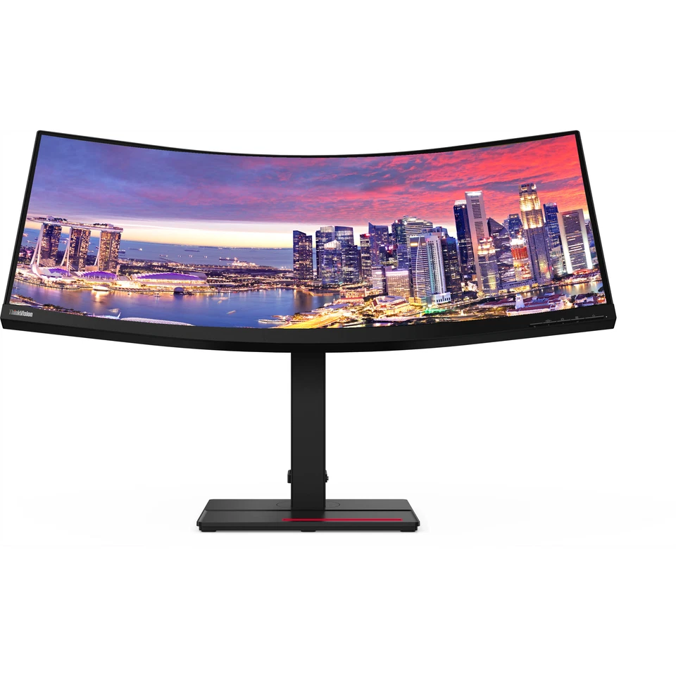 New Lenovo ThinkVision T34w-20 34" Curved LCD Monitor, Black, 3440x1440, USB Hub - Image 4 of 4