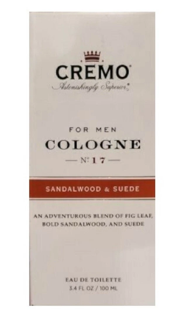 CREMO For Men SANDALWOOD SUEDE Cologne Spray 3.4 oz. SEALED Men s Fragrance