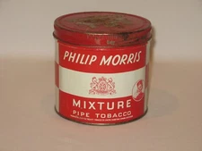 Vintage Philip Morris Mixture Pipe Tobacco Tin - Tuckett Tobacco Co Canada