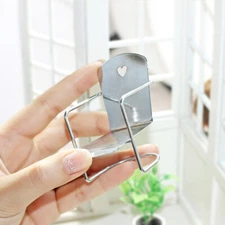 1:12 Scale Dollhouse Miniatures Furniture Iron Armchair Creative Accessories