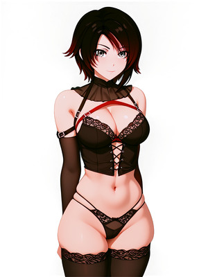 RWBY Ruby Rose Waifu Anime Sticker 6'' Car Decal