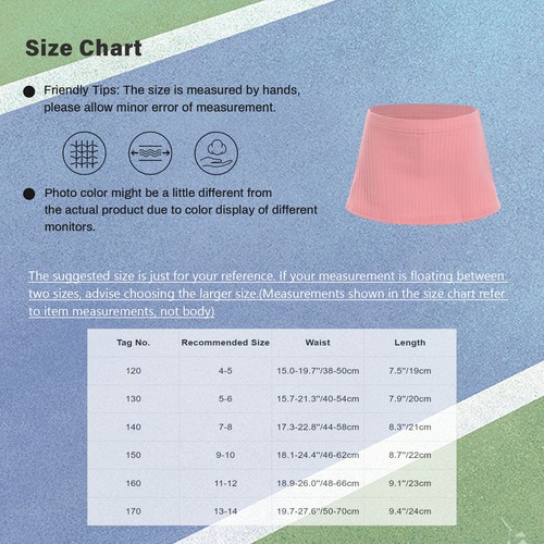 Girls Teamwear Ballet Skort Running Skirts Athletic Sides Slit Exercise Ribbed - Picture 52 of 69