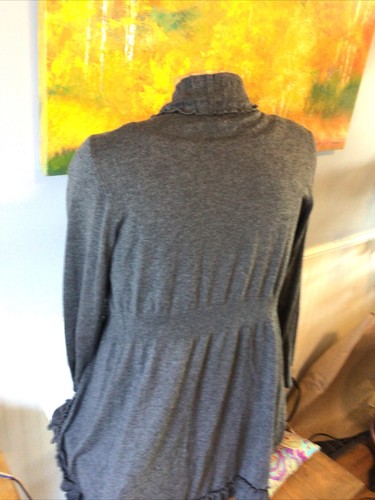 Style & Co Small Gray Long Sleeve Cardigans Sweater - Picture 7 of 10