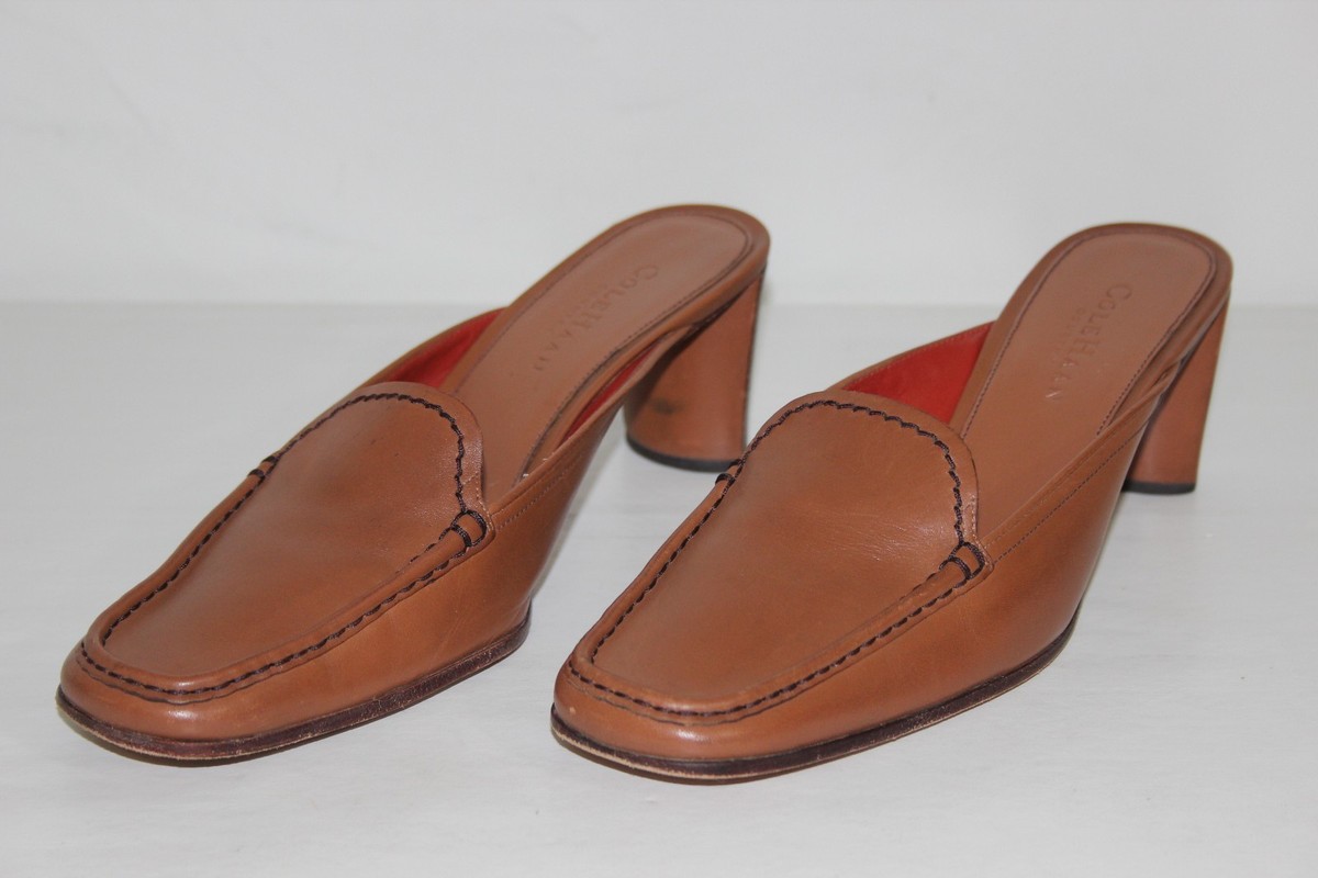 FREE SHIPPING Cole Haan Womens Sz 8.5 B Brown Leather Heels  display picture 1