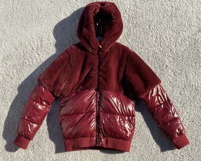 Save The Duck Girls Winter  Coat/Jacket- Bonnie Wine Red- Size 12- Pre-Owned