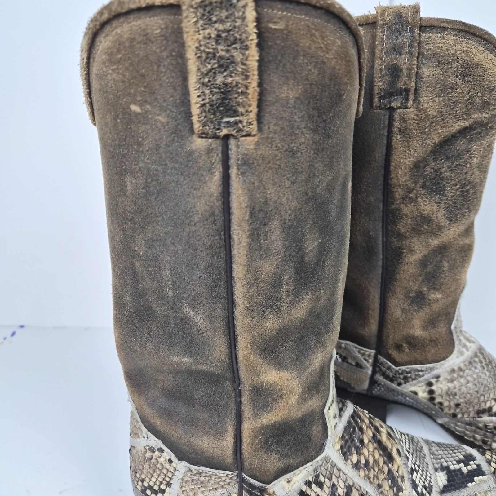 VTG Dan Post  Boots Mens 9.5D Python Snakeskin Su… - image 7