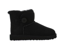 Big Kids Ugg Mini Bailey Button Black Boot 1000788K-BLK