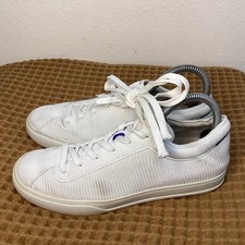 Rothy s The Lace Up Sneaker Womens Size US 8 White Knit Fabric Casual Shoes