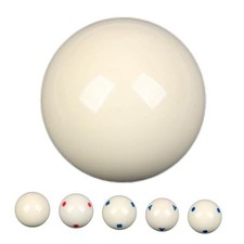2-1/4" Cue Balls for Pool Table,57.2mm Billiard Ball,Red or Blue 6 Dot White