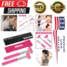 2 Pack Portable Extendable Back Scratcher, Stainless Steel Telescoping Back S...