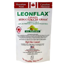 Leonflax 100% Authentic Canadian Flax Seed Dietary Supplement, 18oz Bag