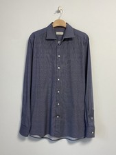 Eton Button Up T-Shirt luxury Size XL Blue