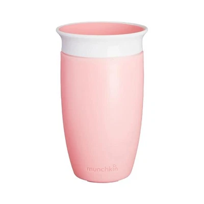 Munchkin Miracle 360 Trinklernbecher auslaufsicher 296 ml Pink, BPA-frei, Neu - Bild 1 von 3