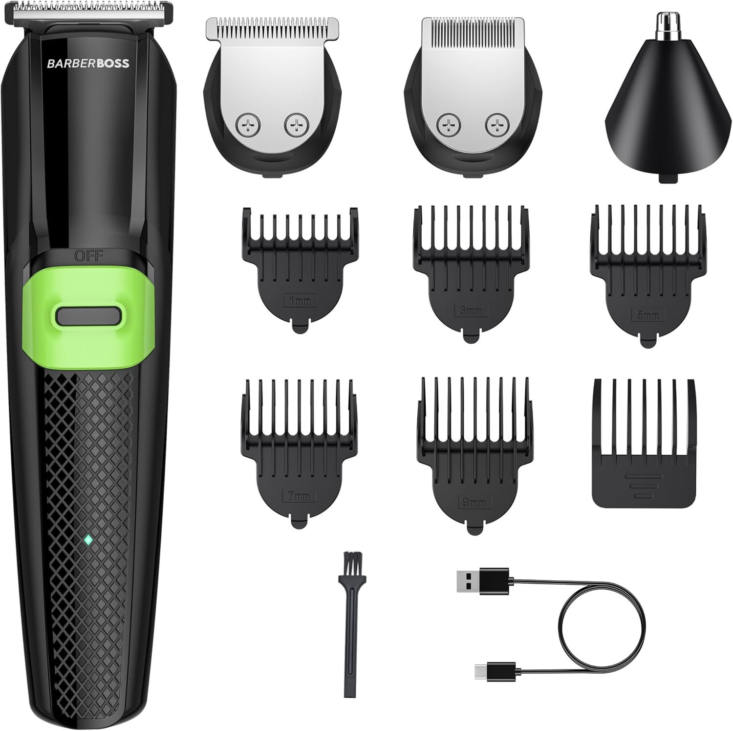 Kit per La Cura Della Barba All-In-One per Uomo: Tagliacapelli, Tagliacapelli pe