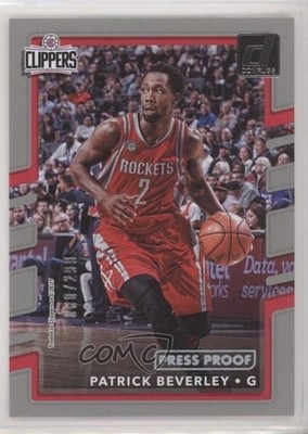 2017-18 Panini Donruss Press Proof Silver 80/299 Patrick Beverley #61 l8x