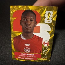 2026 Panini FIFA World Cup Stickers - Kamal Miller Gold Crumple #CAN 9 Canada