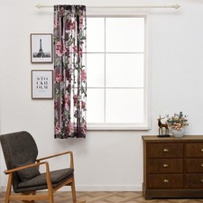 Curtain Drape for Living Room Top Peony Flower Wide Curtains