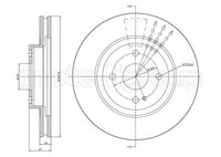 2X Metelli Bremsscheibe 23-0619 FüR Mazda