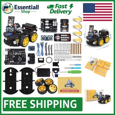 Complete Arduino Robotics Smart Car Kit V4 - Hands-On STEM Learning for Teens