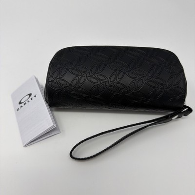Oakley Zippered Soft  Sunglass Case Black Logo Strap