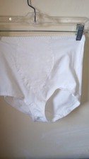 VTG Bali Girdle L White Shapewear Granny Cotton StretchPanties Vintage Type 8037