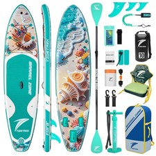 11'/11'6" x 33"/34" x 6" Inflatable SUP Paddle Board   Extra-Wide, Stable Sta...