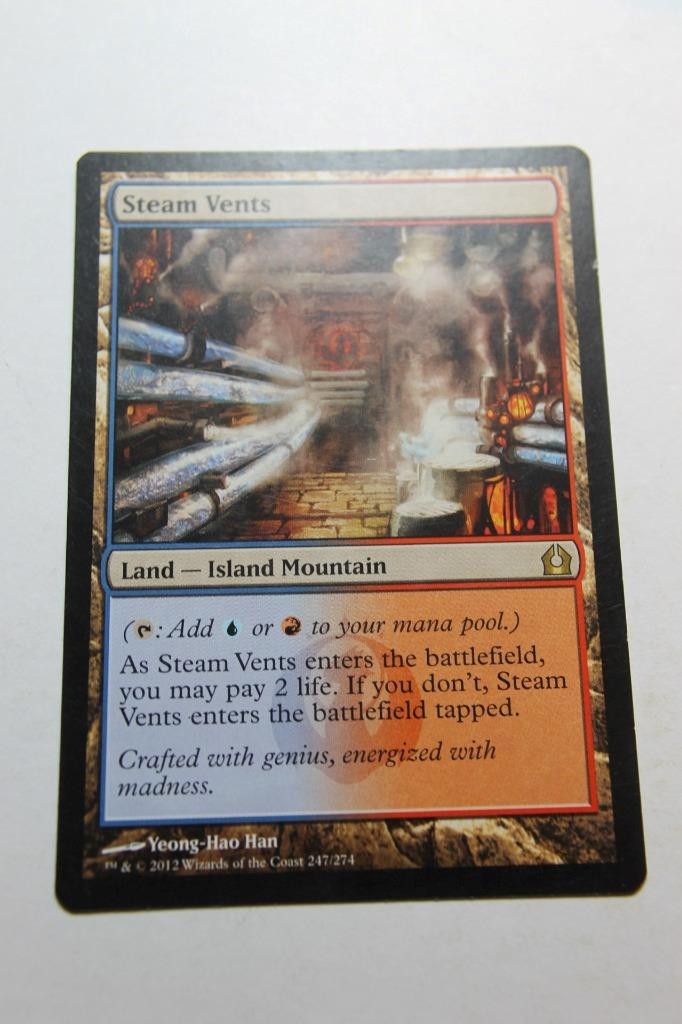 MTG Steam Vents x1- -Return to Ravnica-Lightly Played
