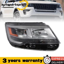 Headlight Right Side w/ LED DRL For 2016-2018 Ford Explorer Limited/Platinum/XLT