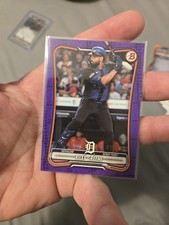 2026 Bowman Baseball Riley Greene #48 Purple Parallel 15/250