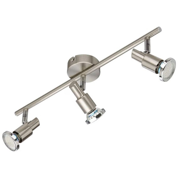 Briloner Led Deckenstrahler Nickel Matt 49Cm 3 X 3W GU10 Warmweiß Schwenkbar-image