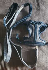 Top Paw Adjustable Fashion Comfort Harness XS W/ Leash Blue Marl NWOT