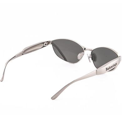 BALENCIAGA 0356 Silver Mirror 004 Fashion Demna Wrap Unisex