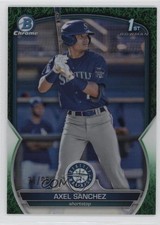 2023 Bowman Chrome Prospects Green Grass Refractor 71/99 Axel Sanchez 0fz3