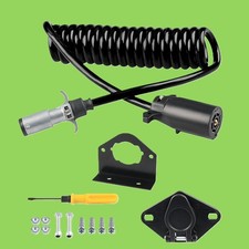  7 Wire to Wire 6 Trailer Plug Kit with Femal...