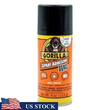 Heavy Duty Clear Spray Adhesive Multi Purpose Photo Safe Non Yellowing 4oz Can