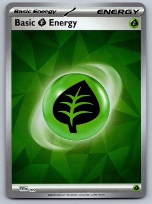 BASIC GRASS ENERGY 009 HOLO POKEMON SCARLET & VIOLET ENERGIES NM/M
