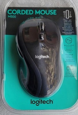 Logitech M500 Corded Standard Mouse - Black