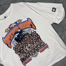 Vintage Denver Broncos Shirt Mens 2XL Superbowl XXXII Starter USA Made 1998 NFL